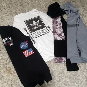 BUNDLE- 4 long sleeve shirts, boys size large